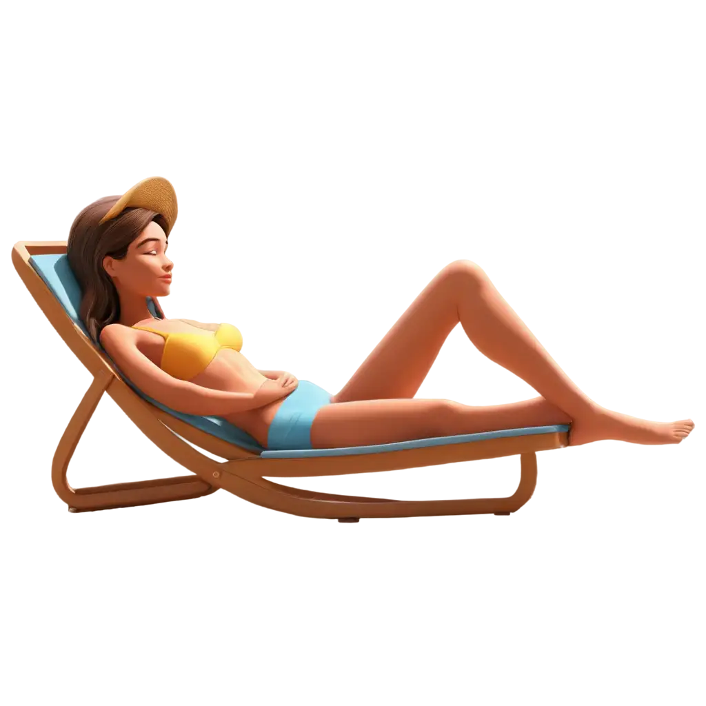 Animation-PNG-of-Sunbathing-for-Body-Health-HighQuality-Clear-Image-for-Wellness-Themes