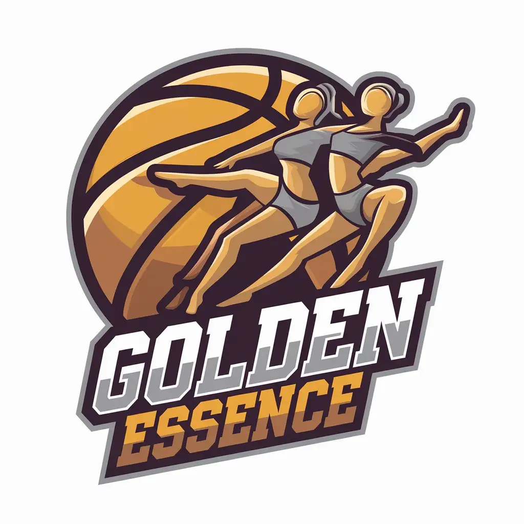 LOGO Design for Golden Essence Basketball Dance Team with Fitness Theme