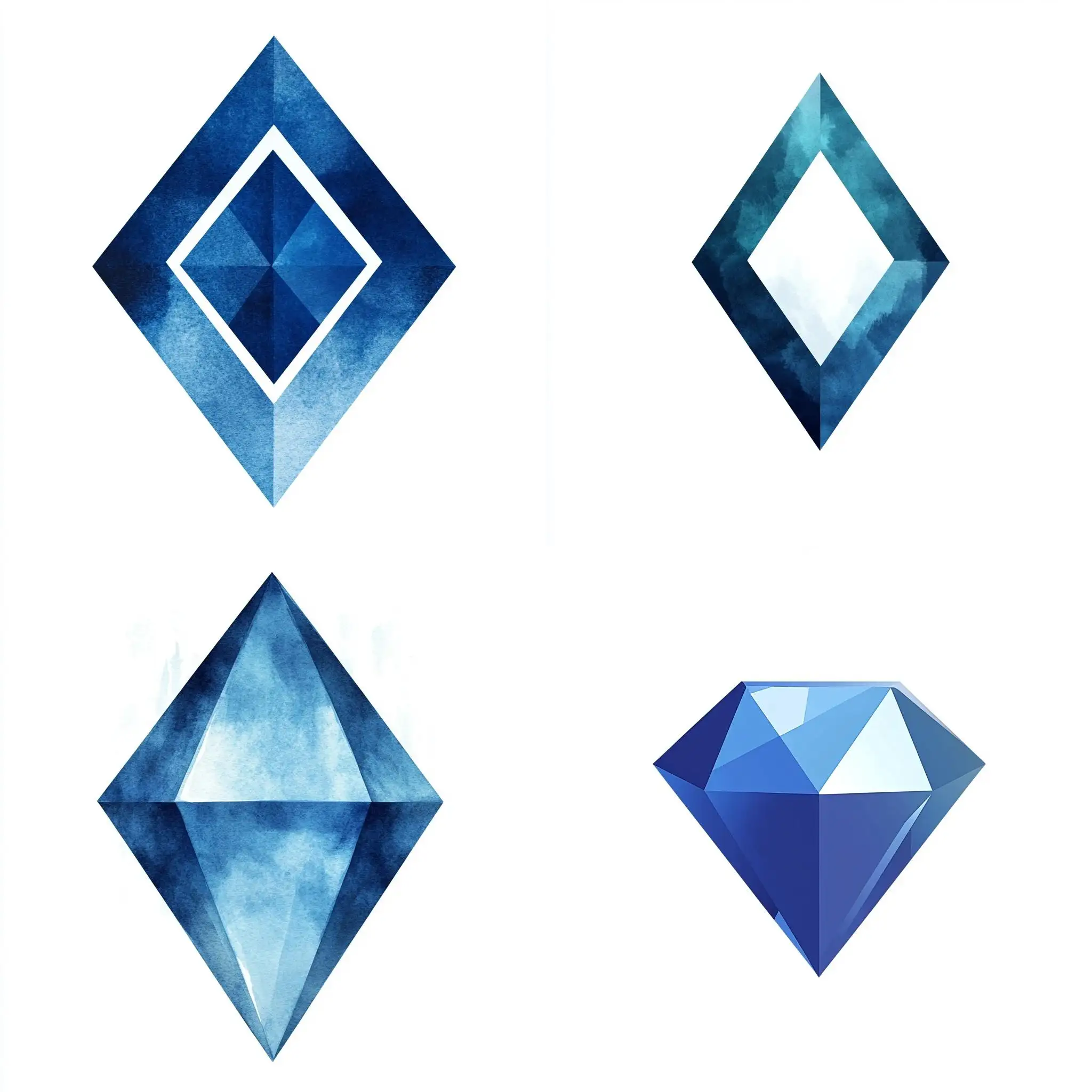 Minimalist-Blue-Diamond-Symbol-on-White-Background