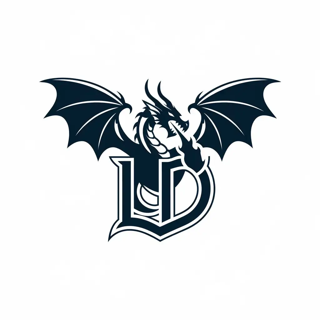 a vector logo design,with the text "LD", main symbol:fantasy,Moderate,be used in Entertainment industry,clear background