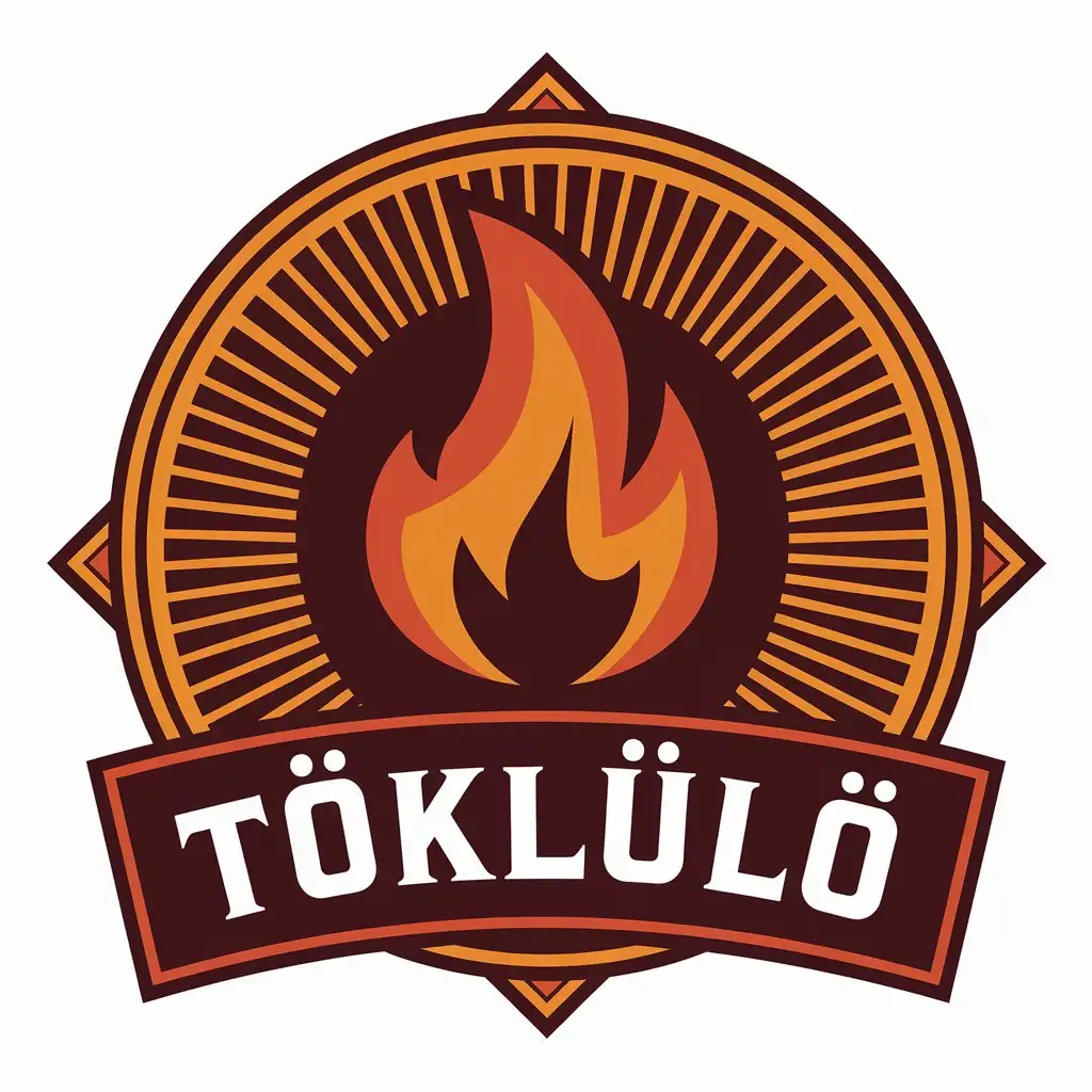 LOGO Design for TKLL Vector Logo with Fire Symbol for the Restaurant Industry