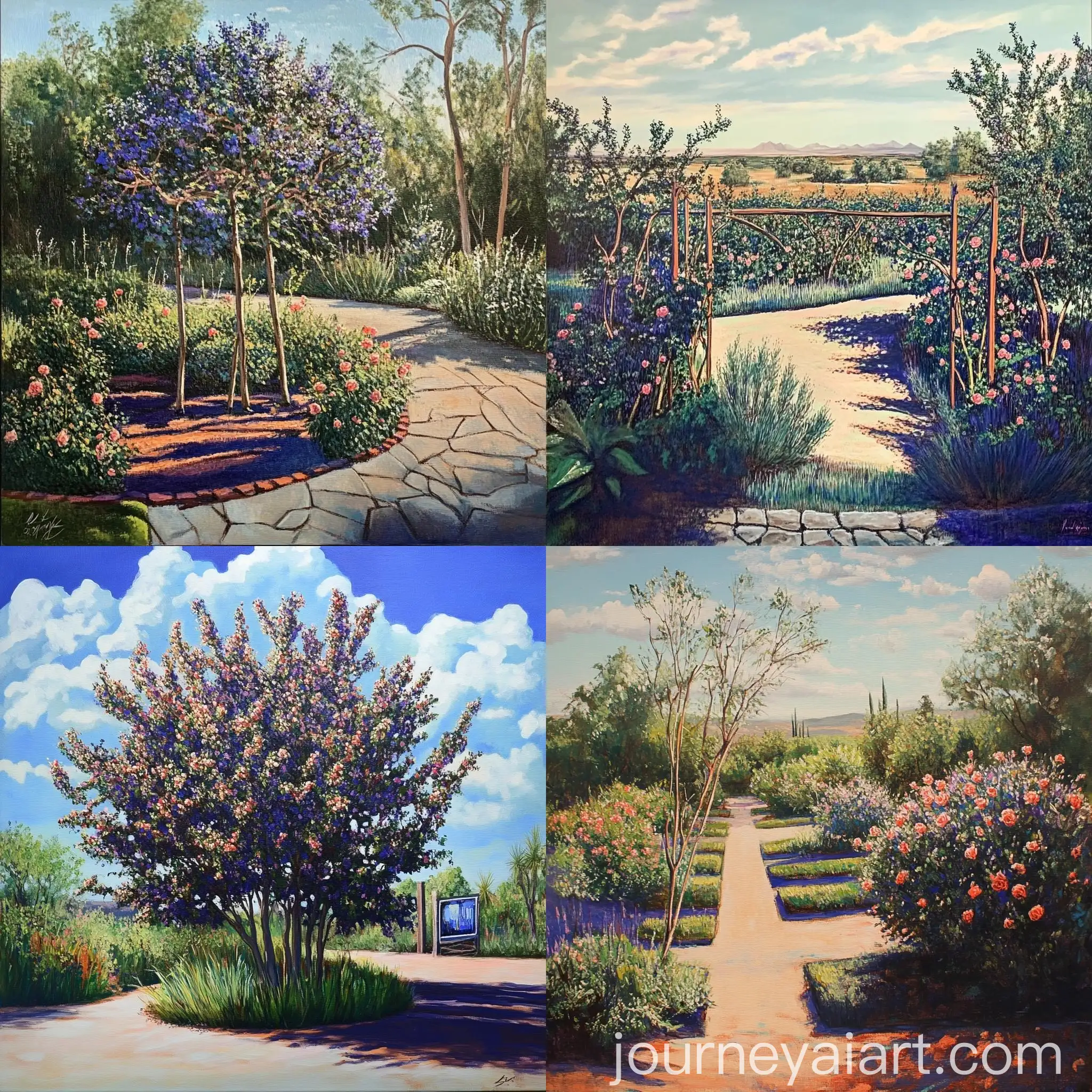 Landscaping-with-Five-Rose-of-Sharon-Bushes