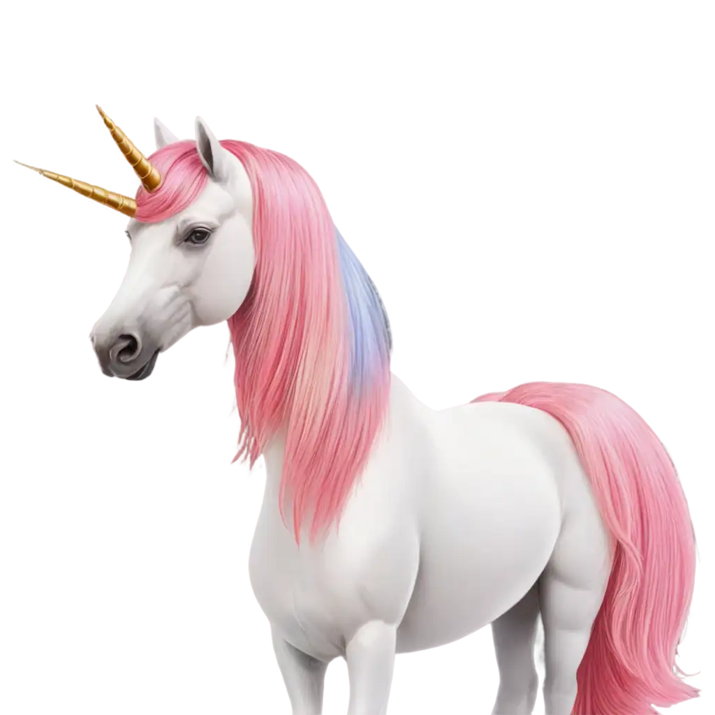 Magical-Unicorn-PNG-in-White-and-Pink-Palette-for-Stunning-Visuals