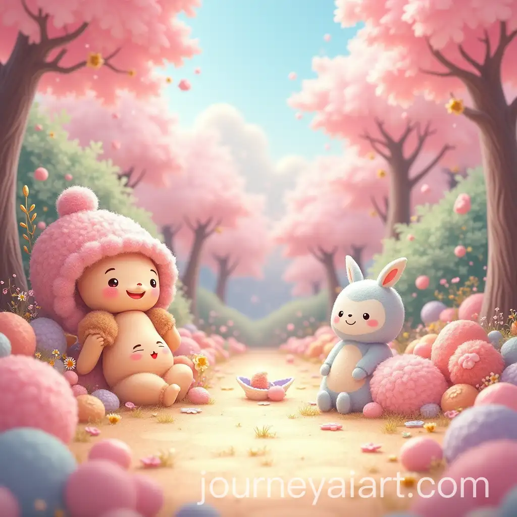 Kawaii-FairytaleInspired-Scene-with-Soft-Rounded-Colors-and-Cute-Characters