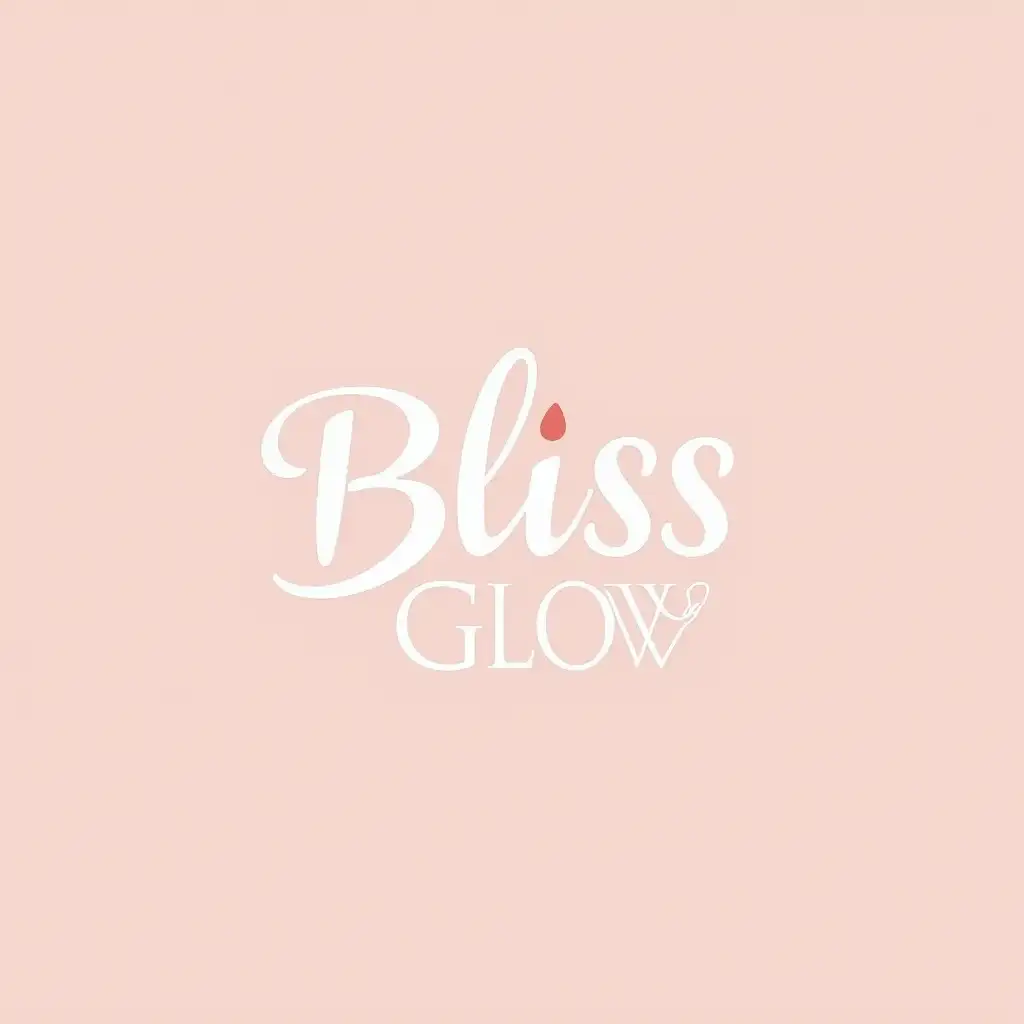 Make me a logo with the name Bliss Glow Korean Beauty