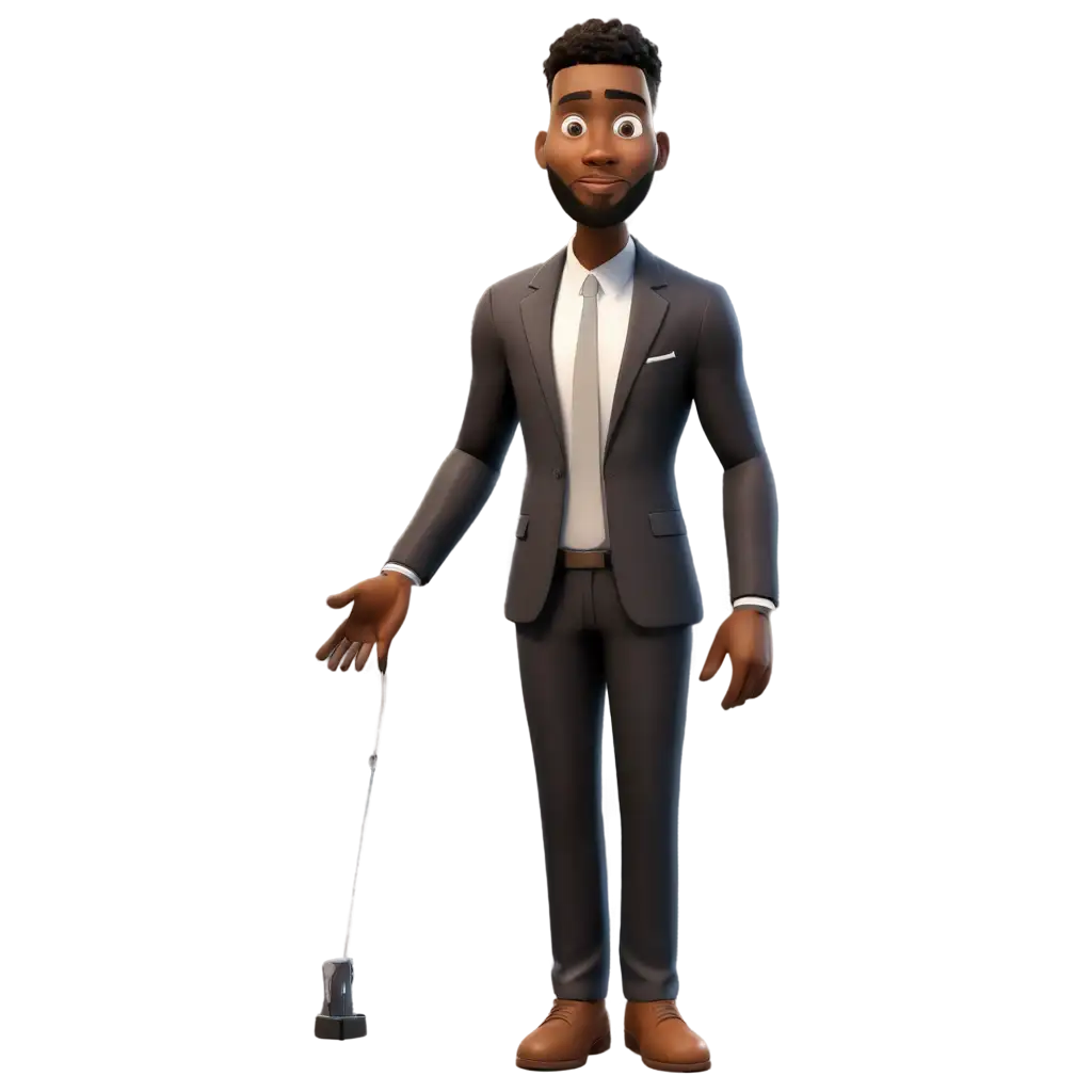 Dynamic-3D-Cartoon-PNG-of-a-Standing-Black-Man-for-Versatile-Use