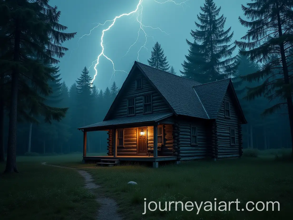 Old-Wooden-House-in-the-Forest-During-a-Thunderstorm