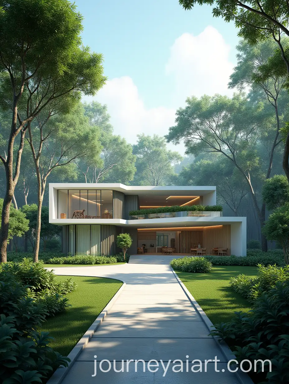 Realistic-Veterinary-Clinic-Architecture-in-Green-Jungle-Forest