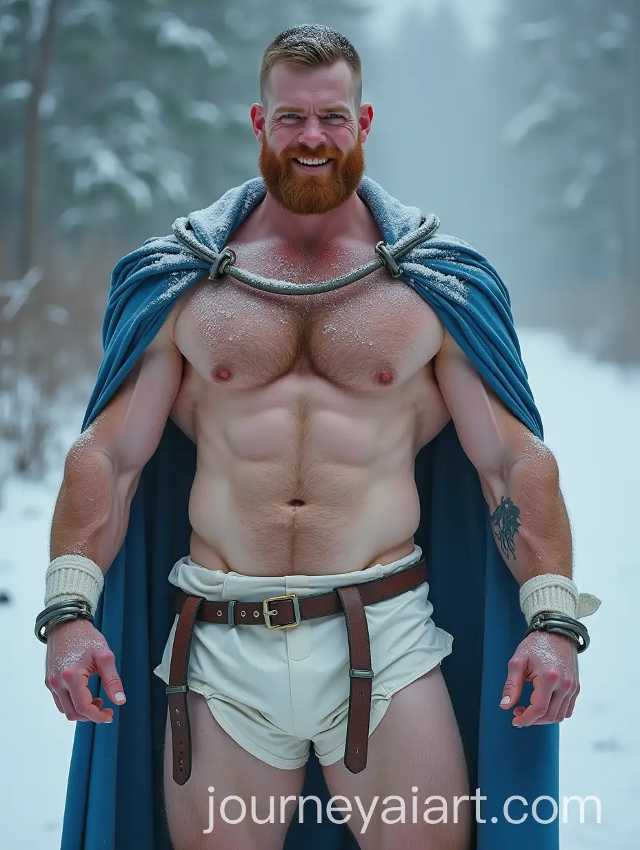 Portrait-of-a-Pale-Ginger-Gladiator-with-Tattoos-Shackled-in-the-Snow