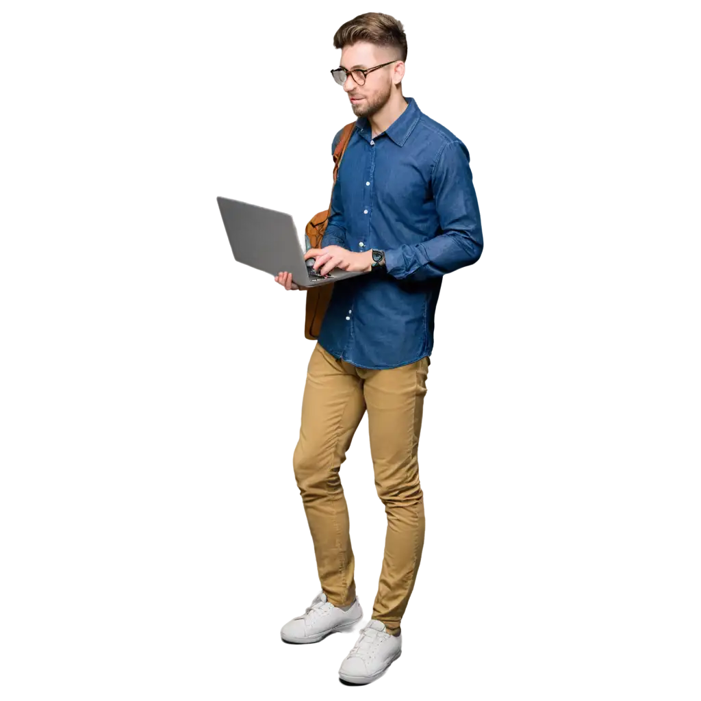 Young-Man-Using-Laptop-for-Digital-Marketing-Agency-PNG-Image-Creation