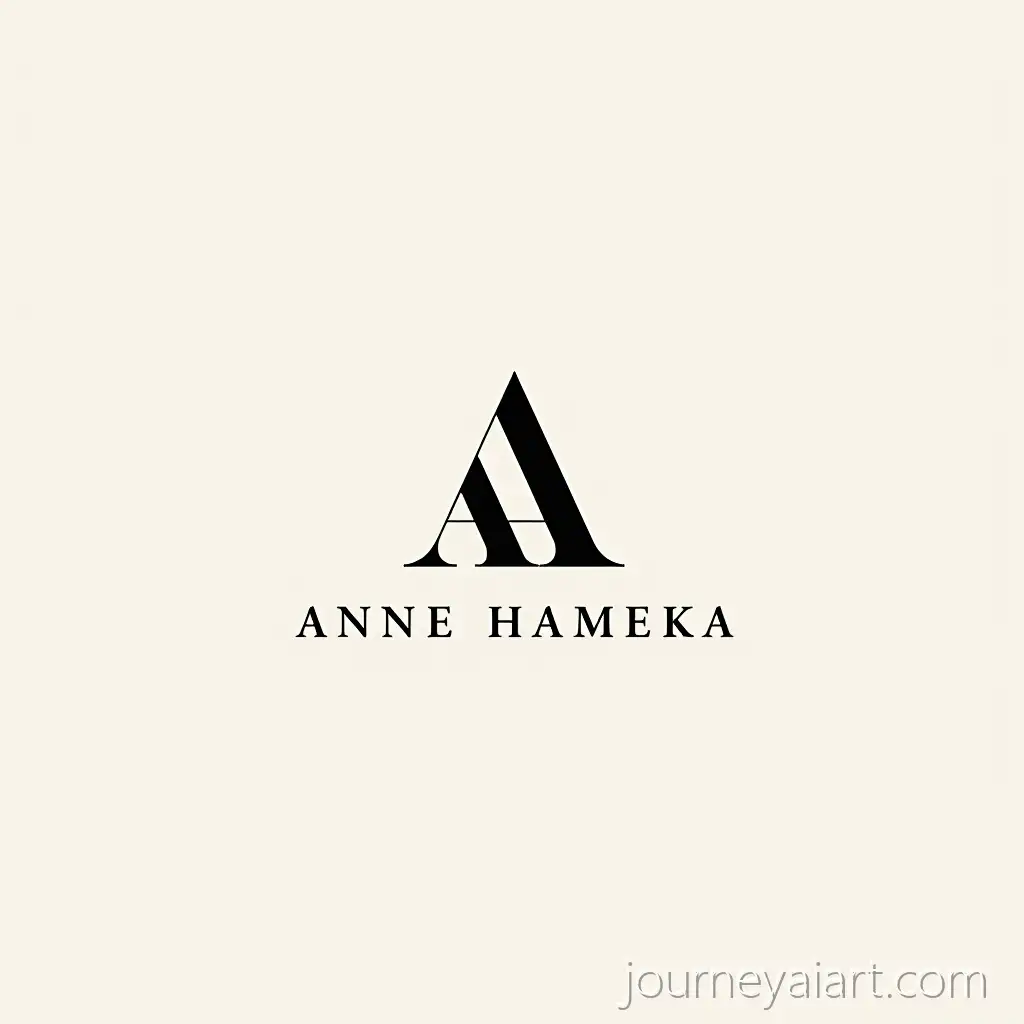Luxury-Fashion-Brand-Logo-for-Anne-Hameka-with-Stylish-Interlinked-Initials