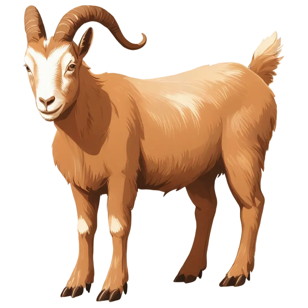 Brown-Goat-PNG-Vector-Image-HighQuality-and-Versatile-for-Multiple-Uses