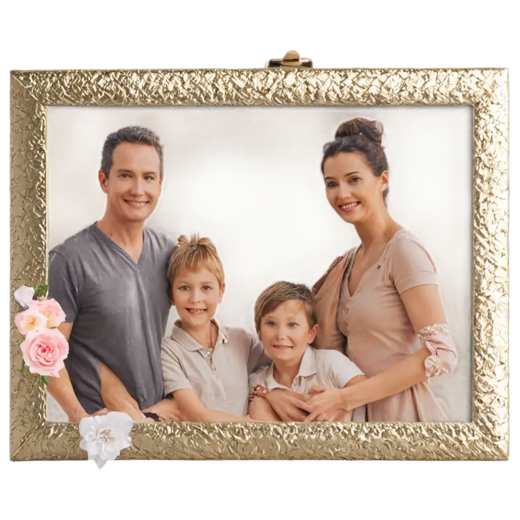 HighQuality-PNG-Family-Photo-Frame-Create-Lasting-Memories