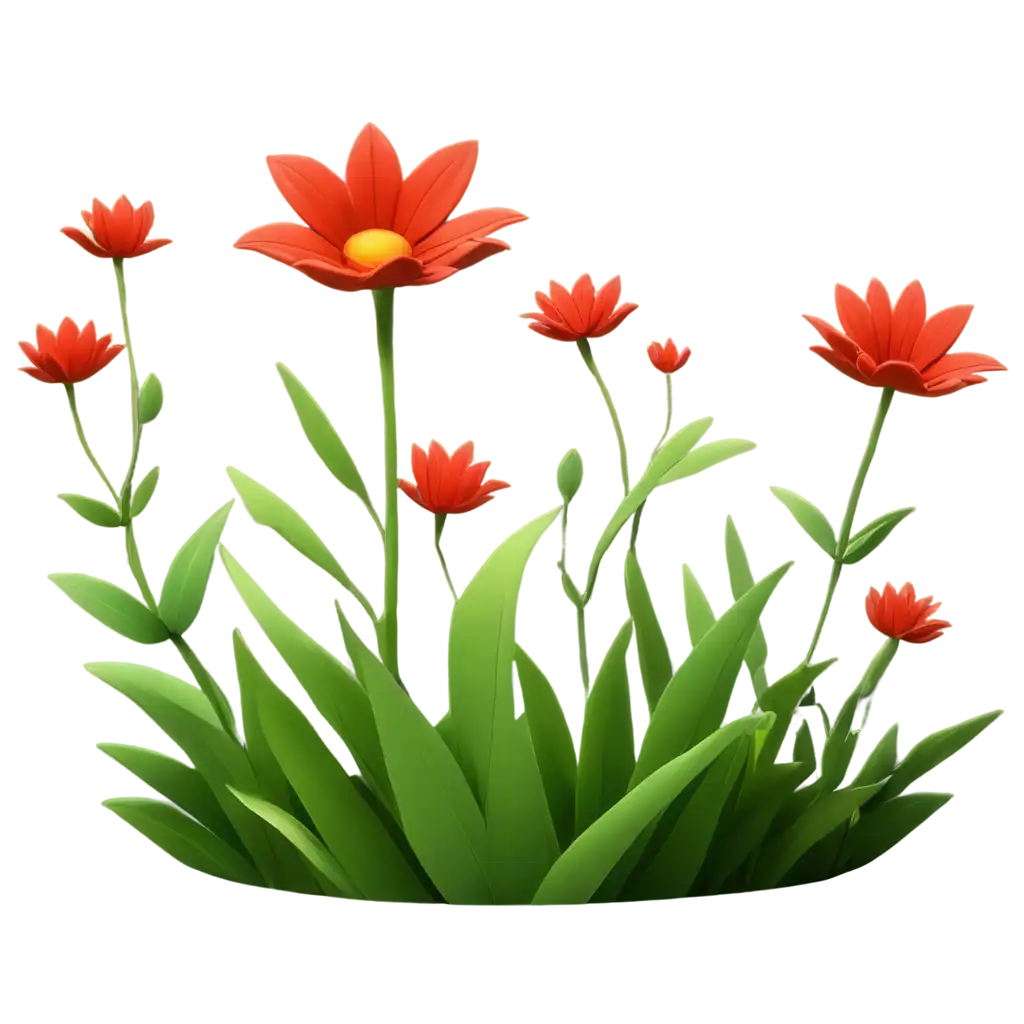 VibrantPNG-Image-Usage-Scenarios-3D-CartoonStyle-Flower-PNG-with-Pixar-Aesthetic-HighQuality-Image-for-Digital-Use