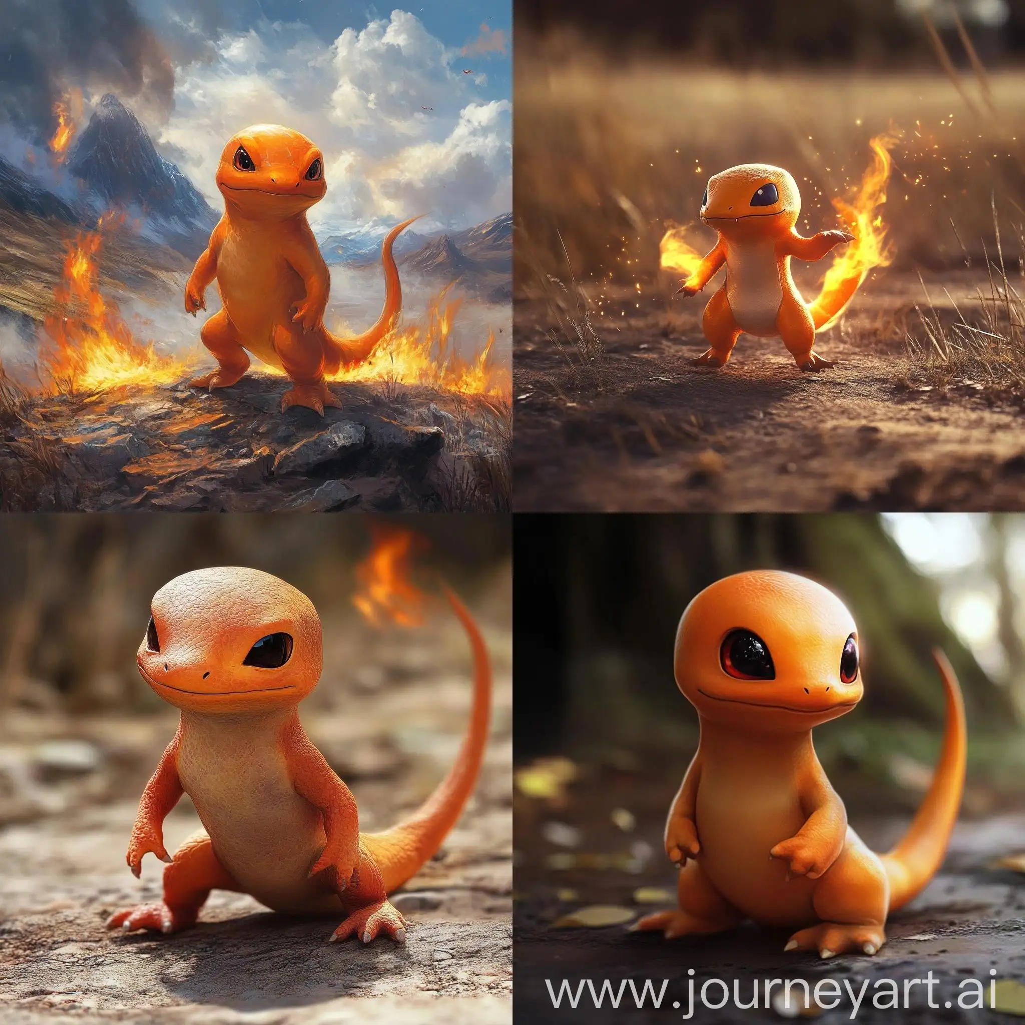 Charmander-Mongolia-Art-Vibrant-Cultural-Representation-in-Digital-Painting