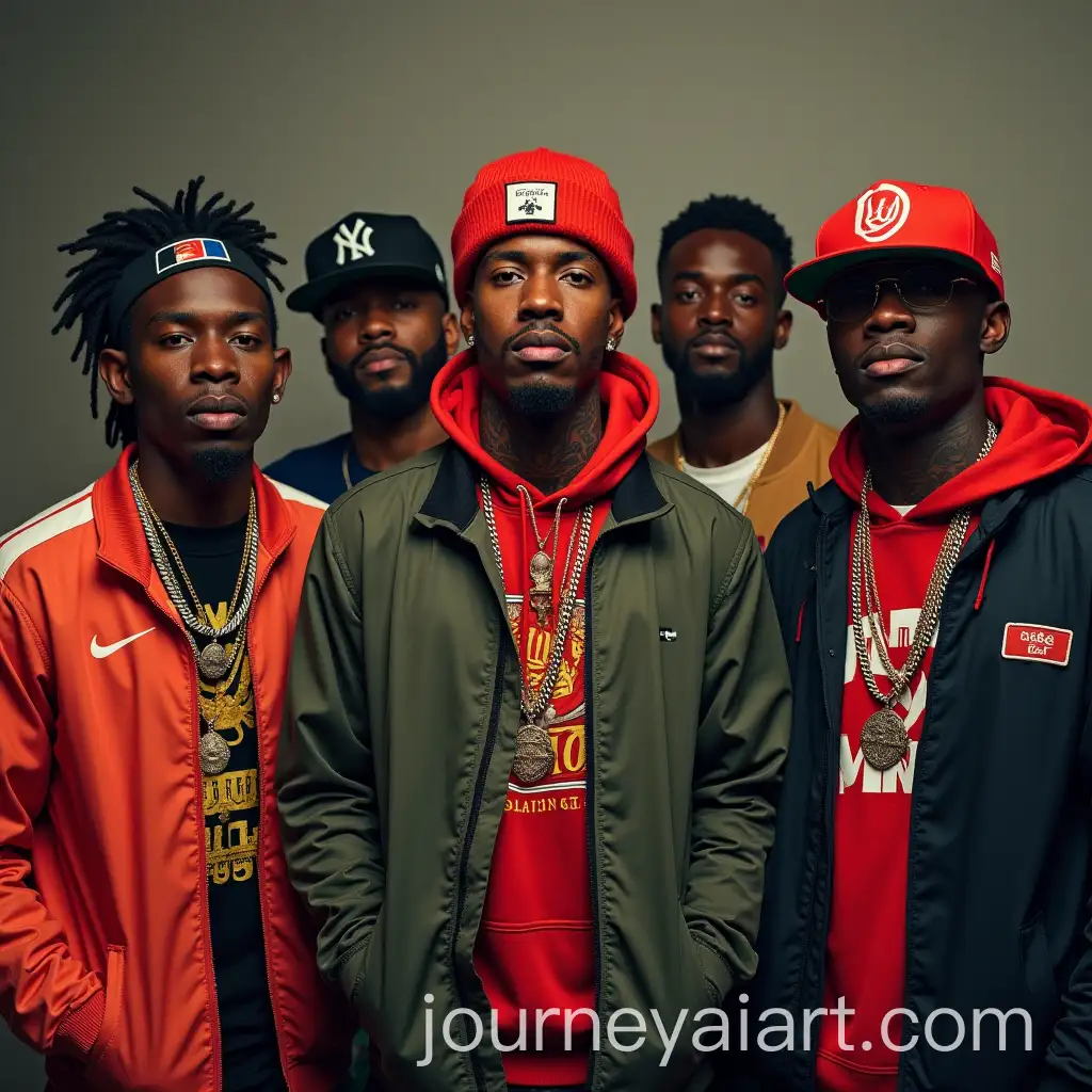 Group-of-90-Gangster-Rappers-in-Urban-Setting