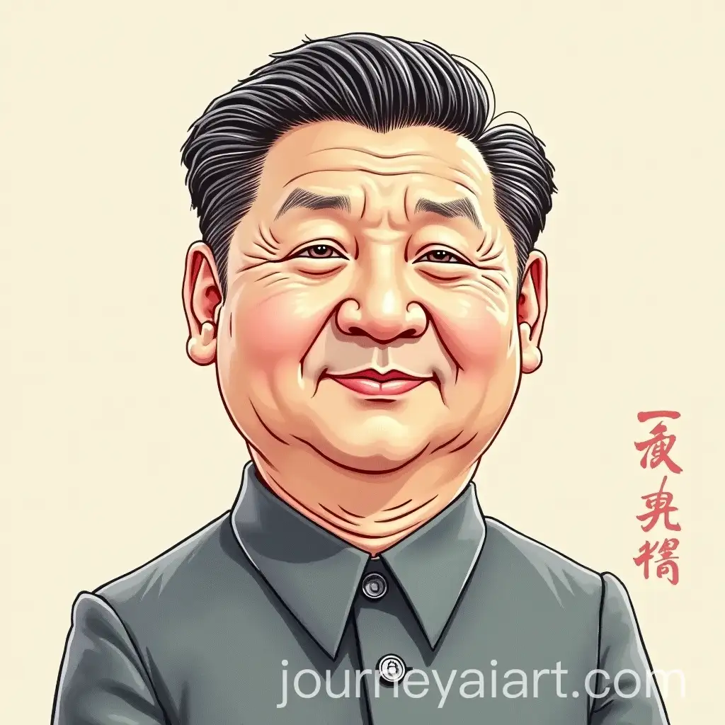 Portrait-of-Xi-Jinping-in-11-Aspect-Ratio