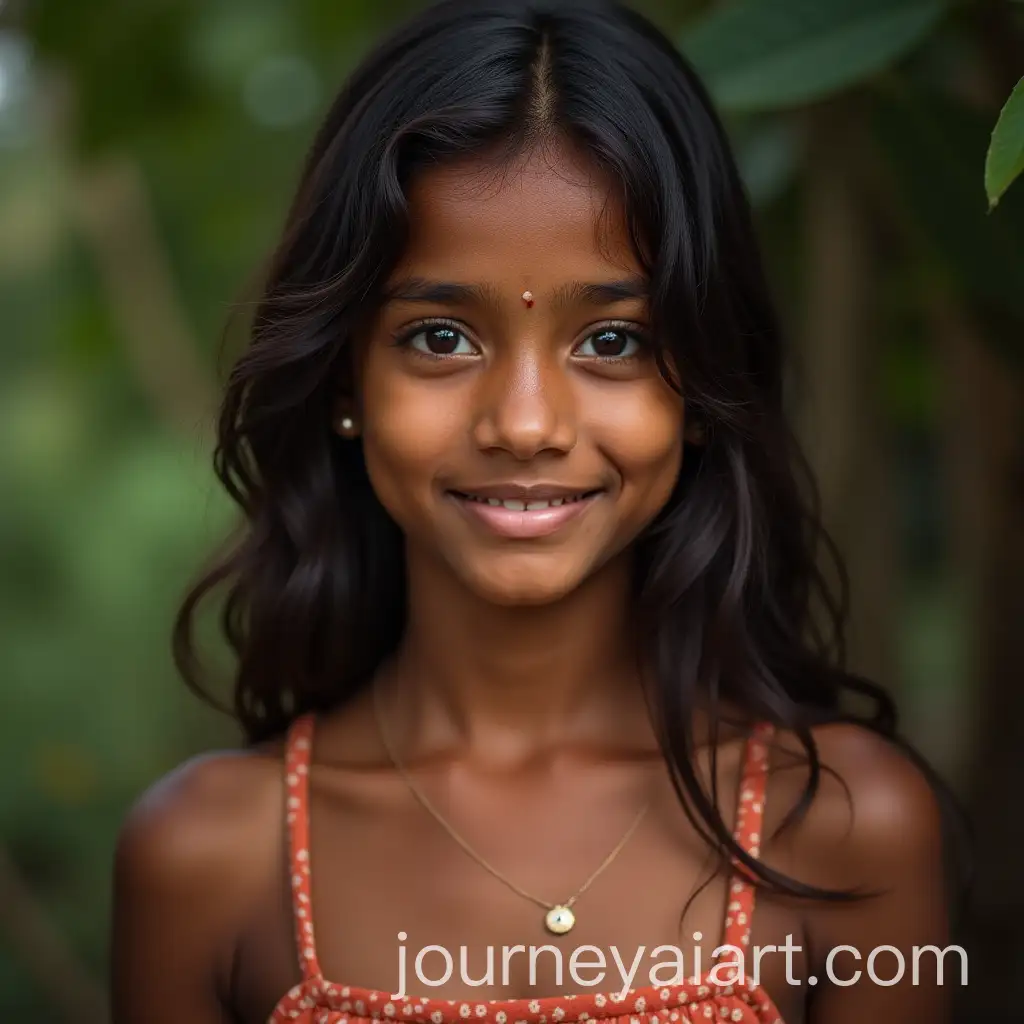 Portrait-of-a-Beautiful-Sri-Lankan-Girl-in-Traditional-Style