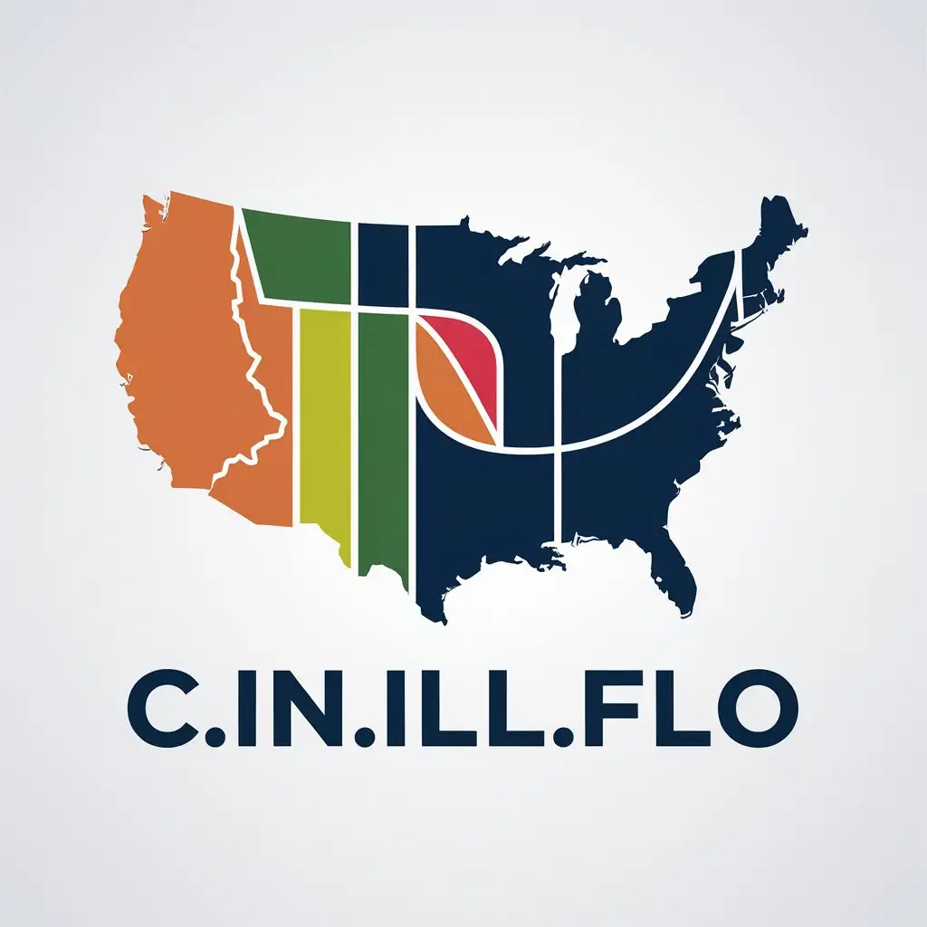 LOGO Design for CINILLFLO Vector Design with United States States Inspiration