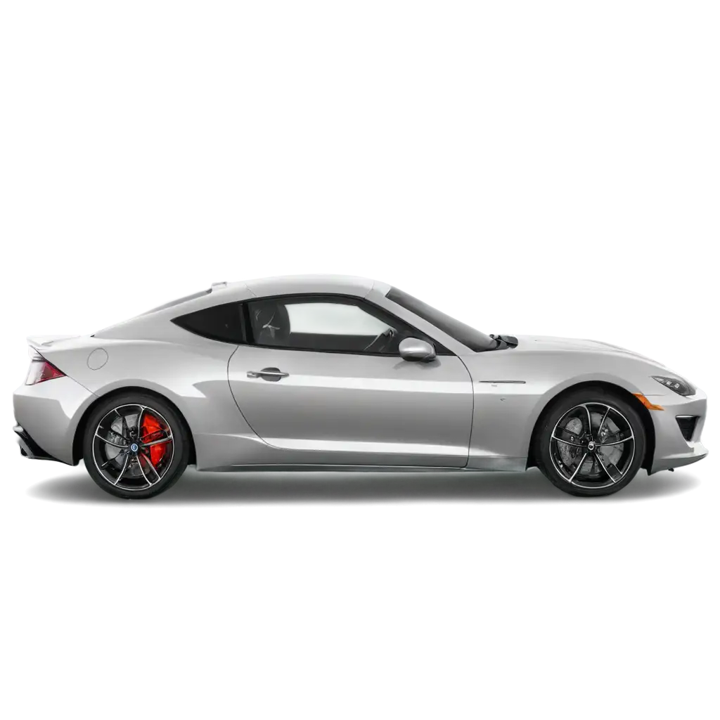 Side-View-of-a-Gray-Sports-Car-PNG-HighQuality-Transparent-Image-for-Various-Uses