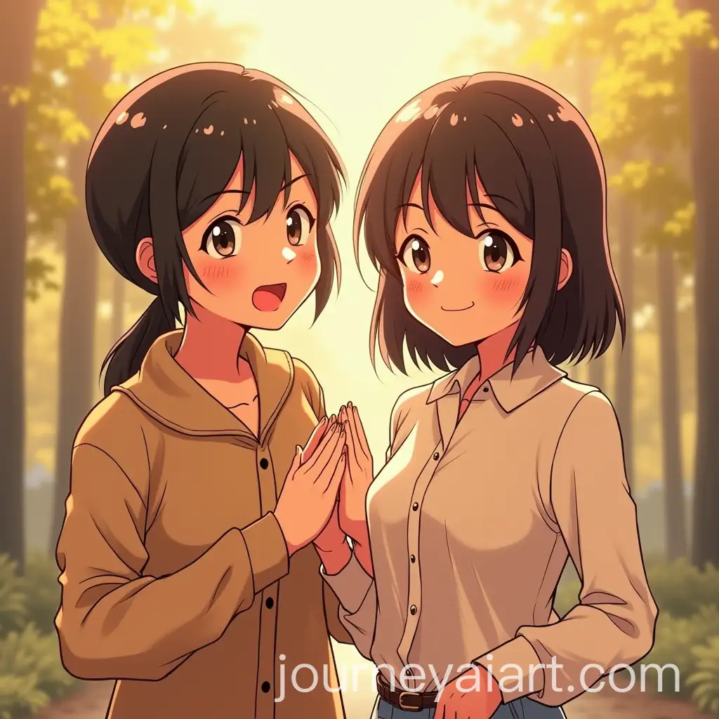 Animestyle-Illustration-with-Warm-Lighting-and-Joyful-Expressions