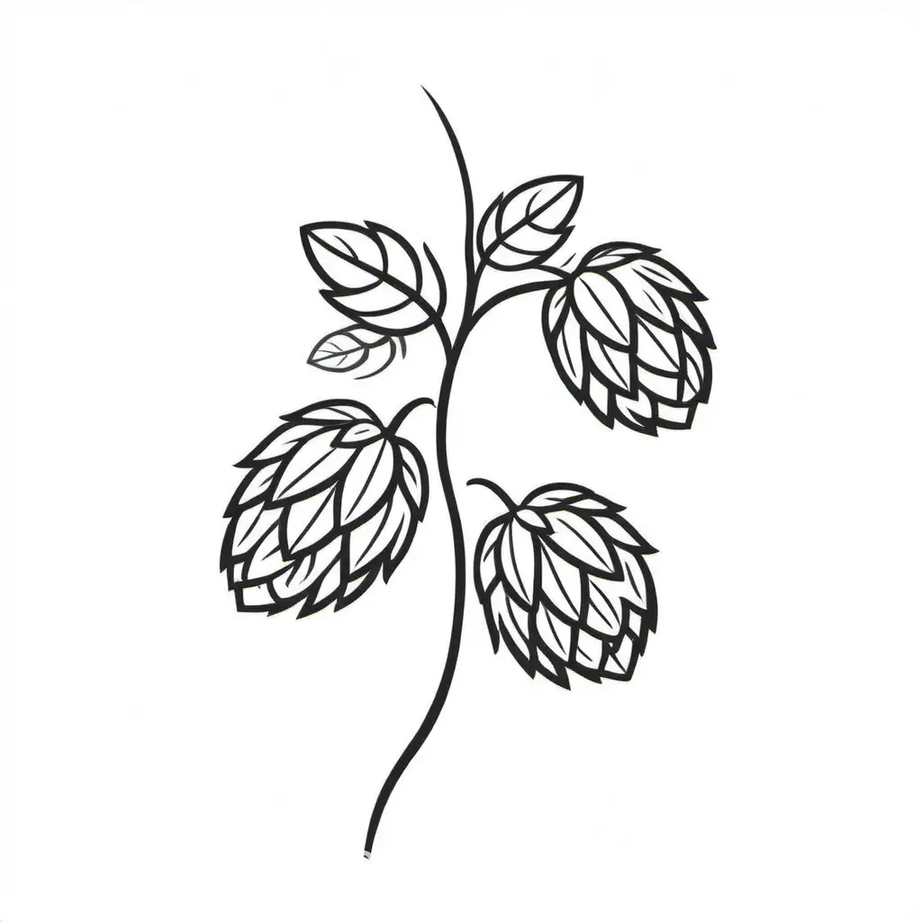 Minimalistic-Black-Hops-Branches-Artwork