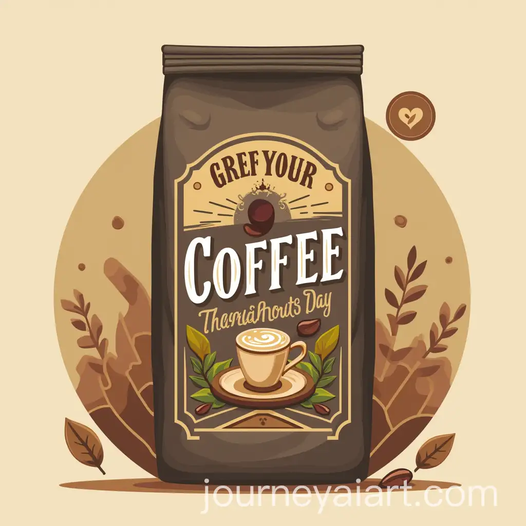 Artistic-Label-Design-for-a-Coffee-Brand