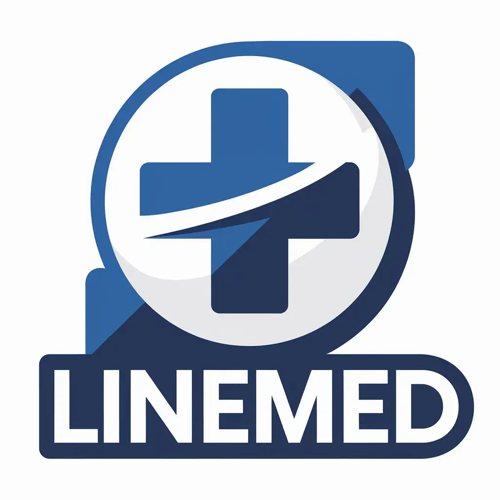 LOGO Design for Linemed Medical Assistance with Clear Background and Moderate Style