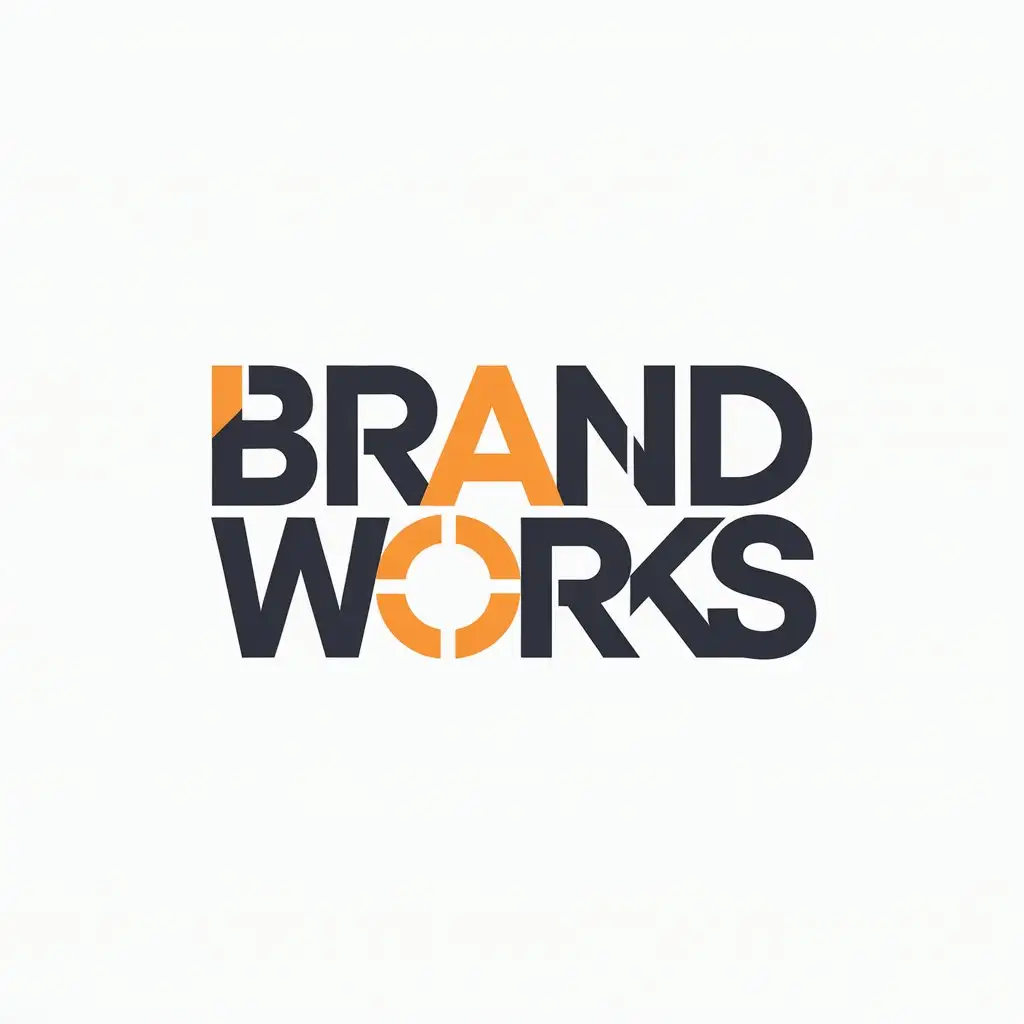 LOGO Design for BRANDWORKS Vector with Emphasized D and K in Distinct Colors