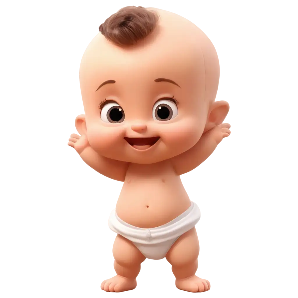 Adorable-Cartoon-Baby-Winking-in-HighQuality-PNG-Format-for-Versatile-Use