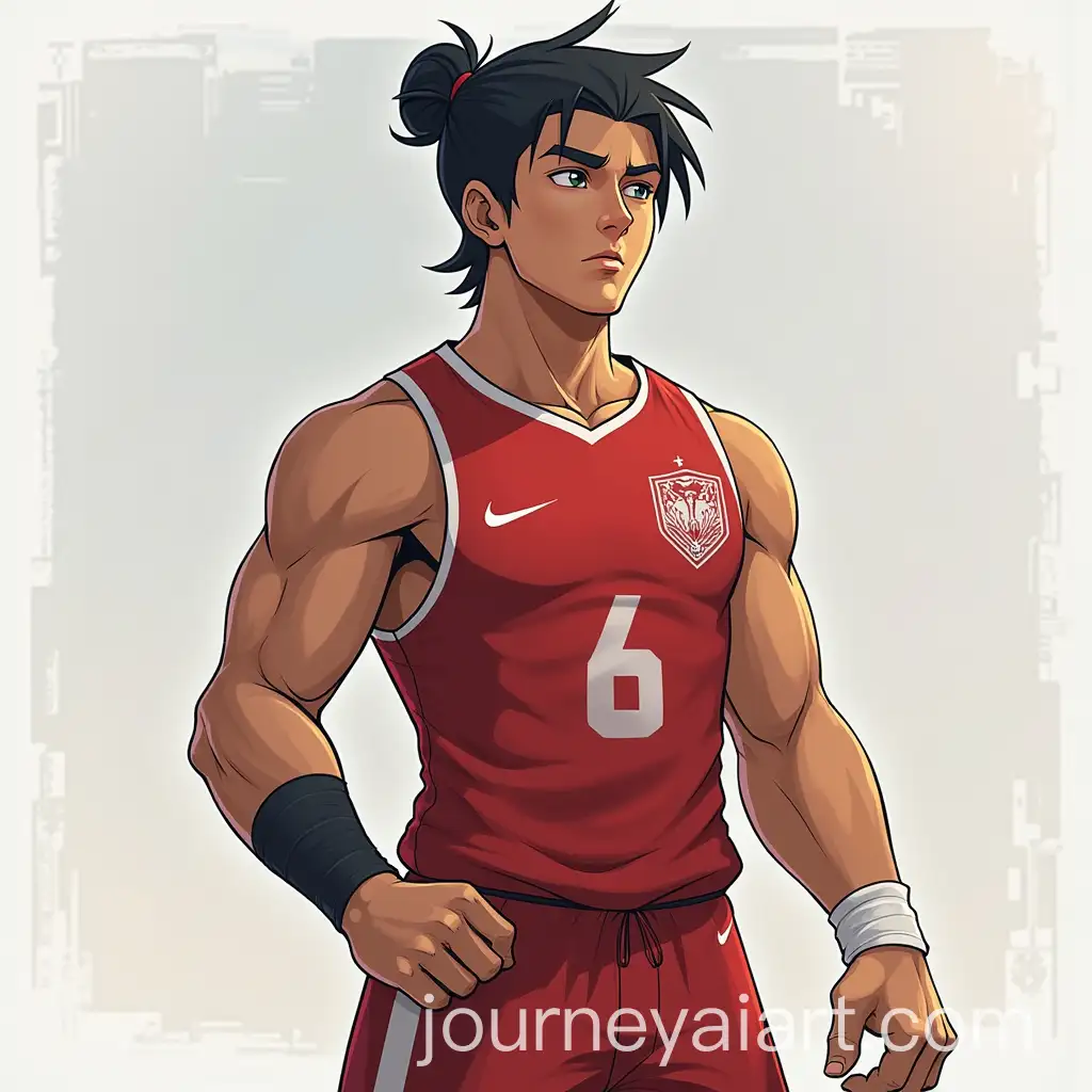 Teenage-Warrior-with-a-Samurai-Bun-in-a-Modern-Urban-Setting