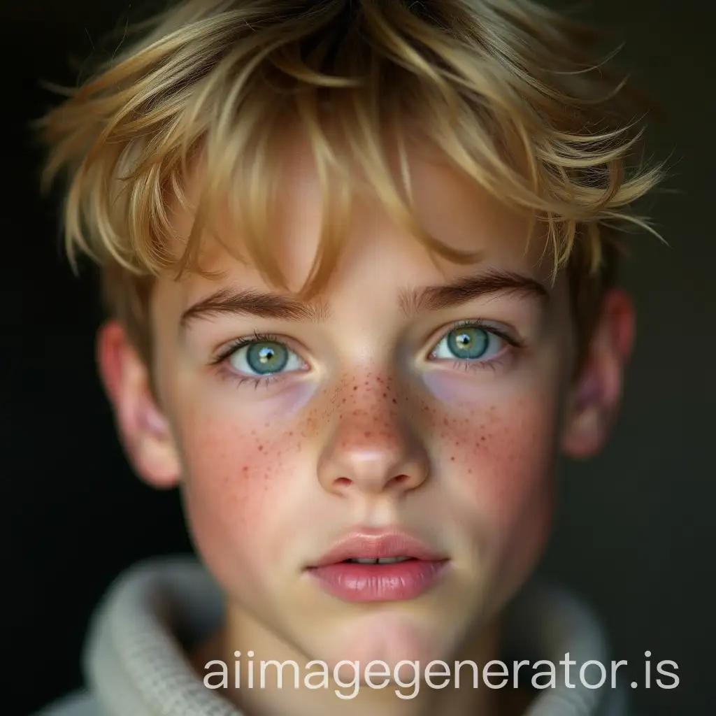 Portrait-of-a-SharpWitted-15YearOld-Boy-with-Emerald-Green-Eyes