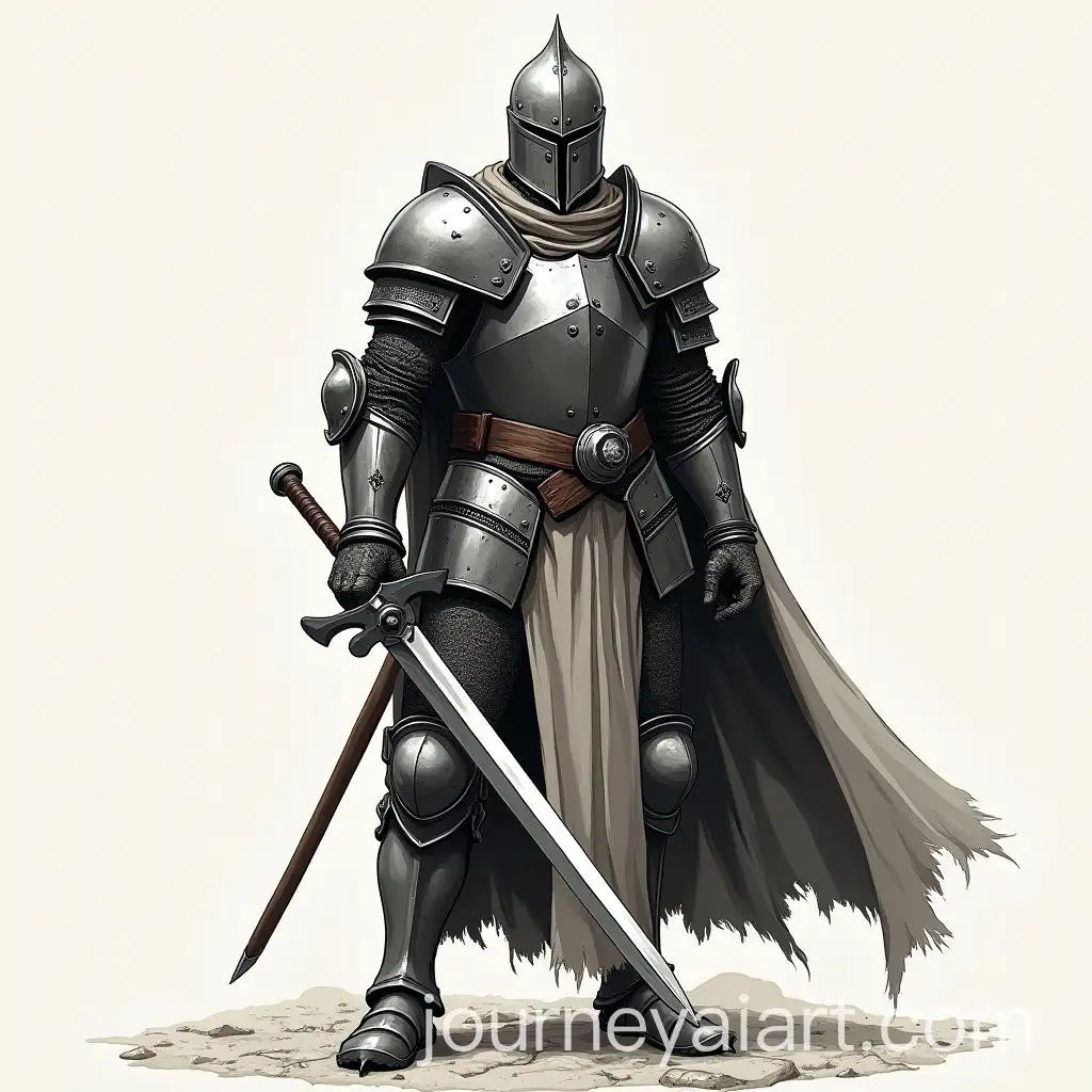 Crusader-Knight-Sketch-Tattoo-with-RPG7