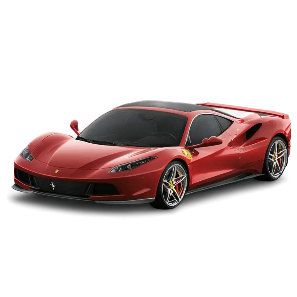 2024-Red-Ferrari-PNG-Image-HighQuality-Transparent-Rendering