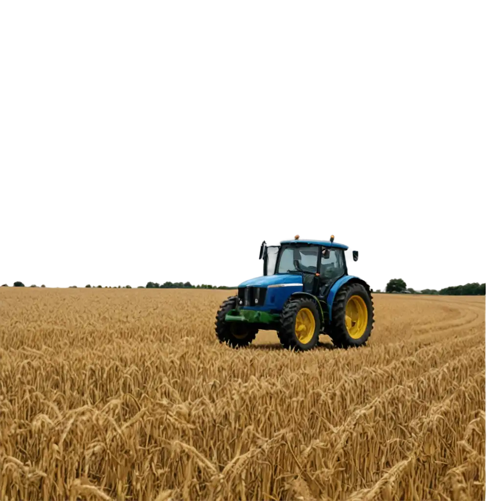 HighQuality-PNG-Image-of-a-Wheat-Field-with-Tractor-Enhance-Your-Visual-Content