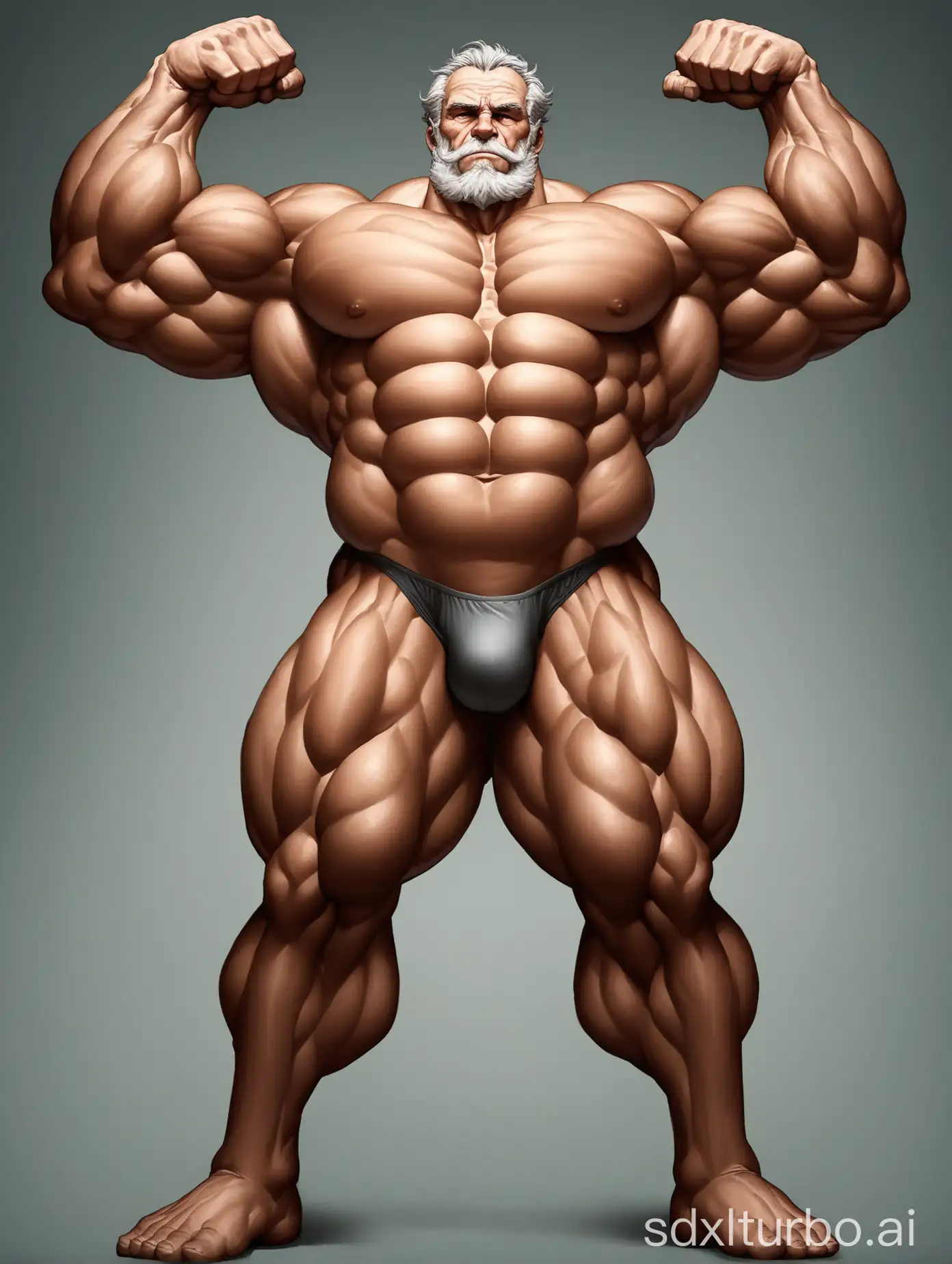 Very-Big-and-Strong-Elderly-Man-Flexing-Muscles-in-Underwear