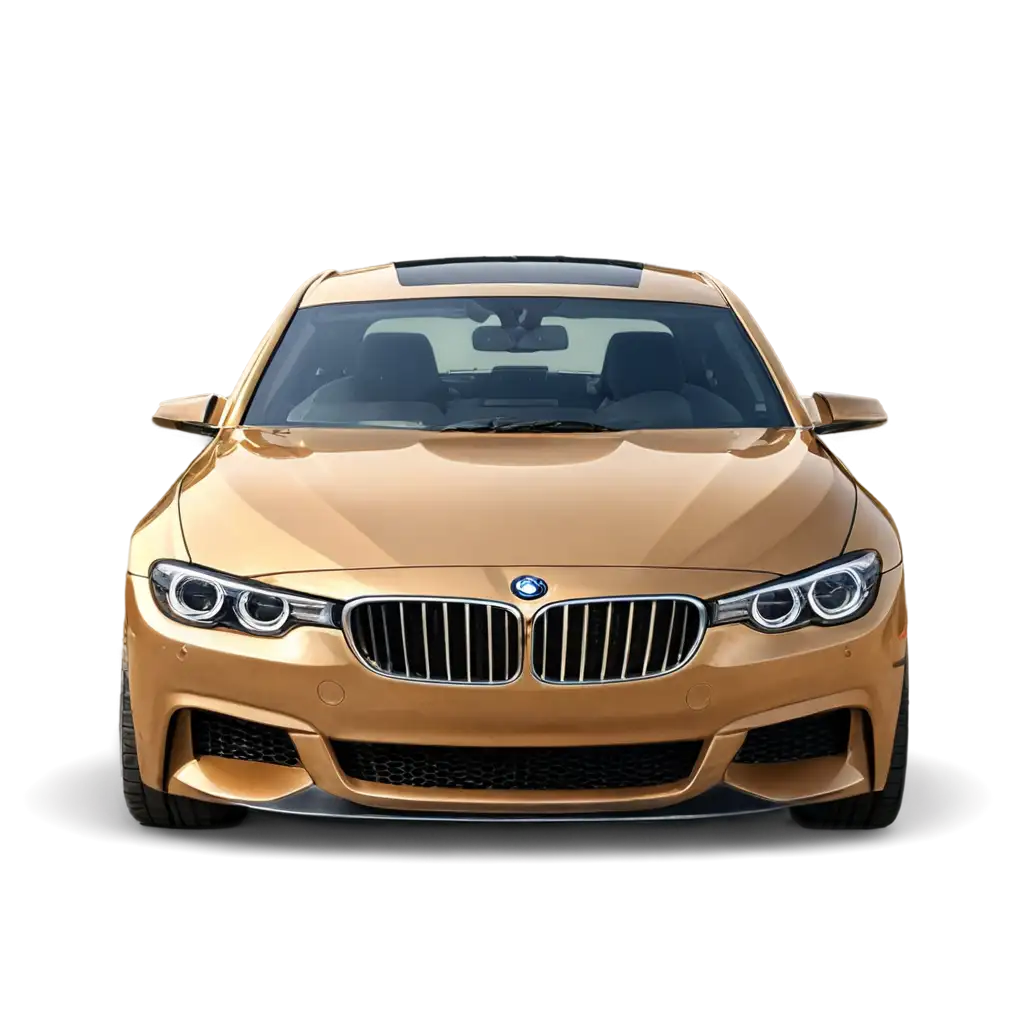 Stunning-Golden-BMW-Car-Front-View-PNG-for-Enhanced-Clarity-and-Quality