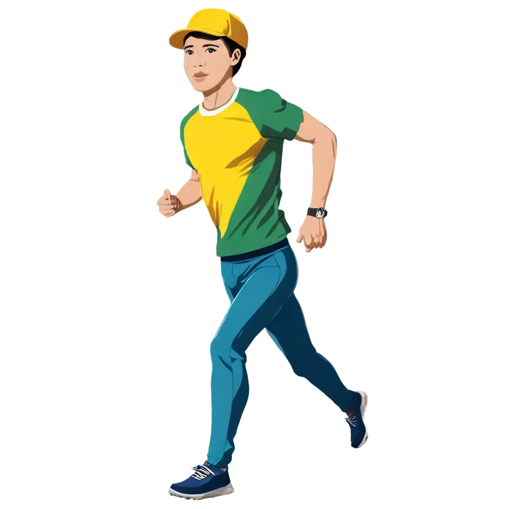 Dynamic-Running-Man-on-Grass-Navy-Blue-Vector-PNG-Image