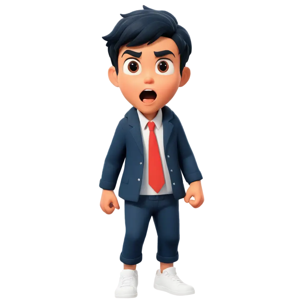 Desi-Kid-Screaming-Angry-Over-His-Boyfriend-in-School-Uniform-Animated-2D-PNG-Image