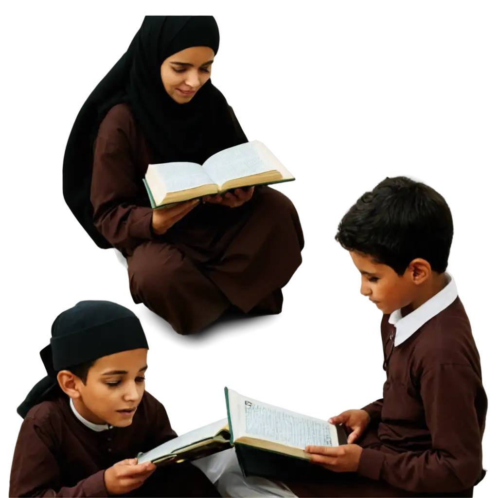 Madrasha-Kids-Reading-Quran-PNG-HighQuality-Educational-and-CulturalPNG-Image-Usage-Analysis-Image-for-Online-Use