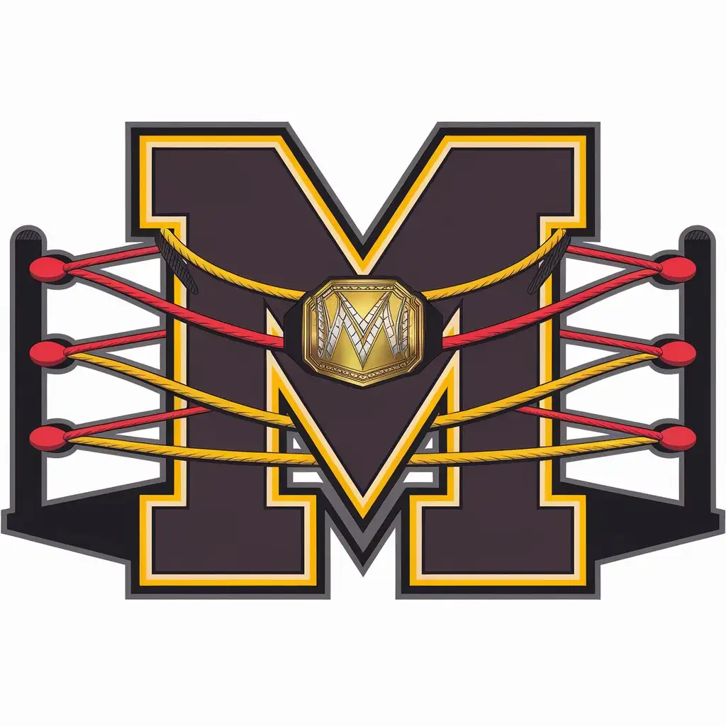 LOGO Design for Mateos Shop Minimalistic M Symbol for Roblox Wrestling Market