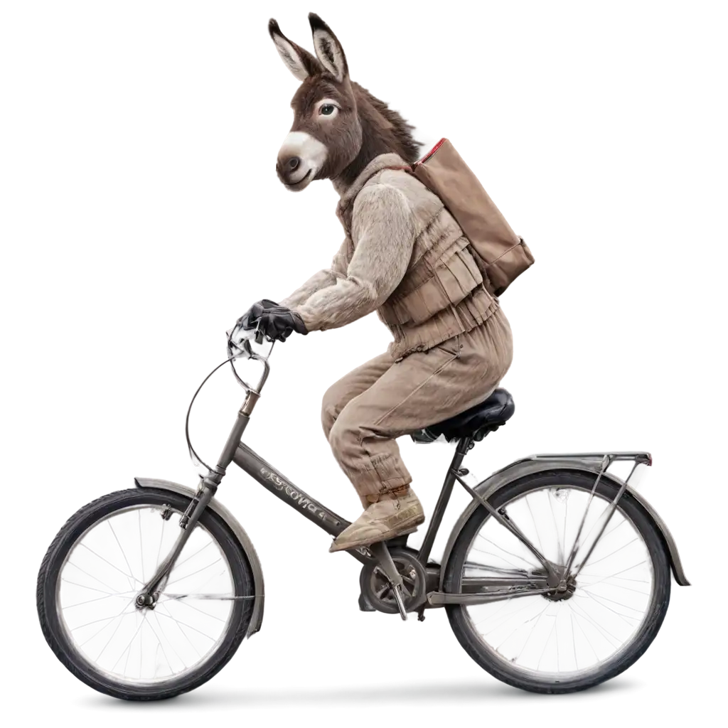 Explore-the-Whimsical-World-of-Biking-Donkeys-in-HighQuality-PNG-Images