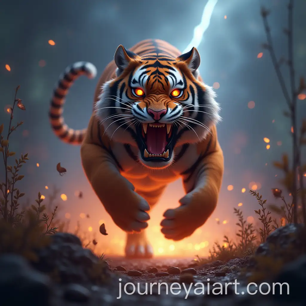 Ferocious-Tiger-Charging-Through-a-Stormy-Landscape