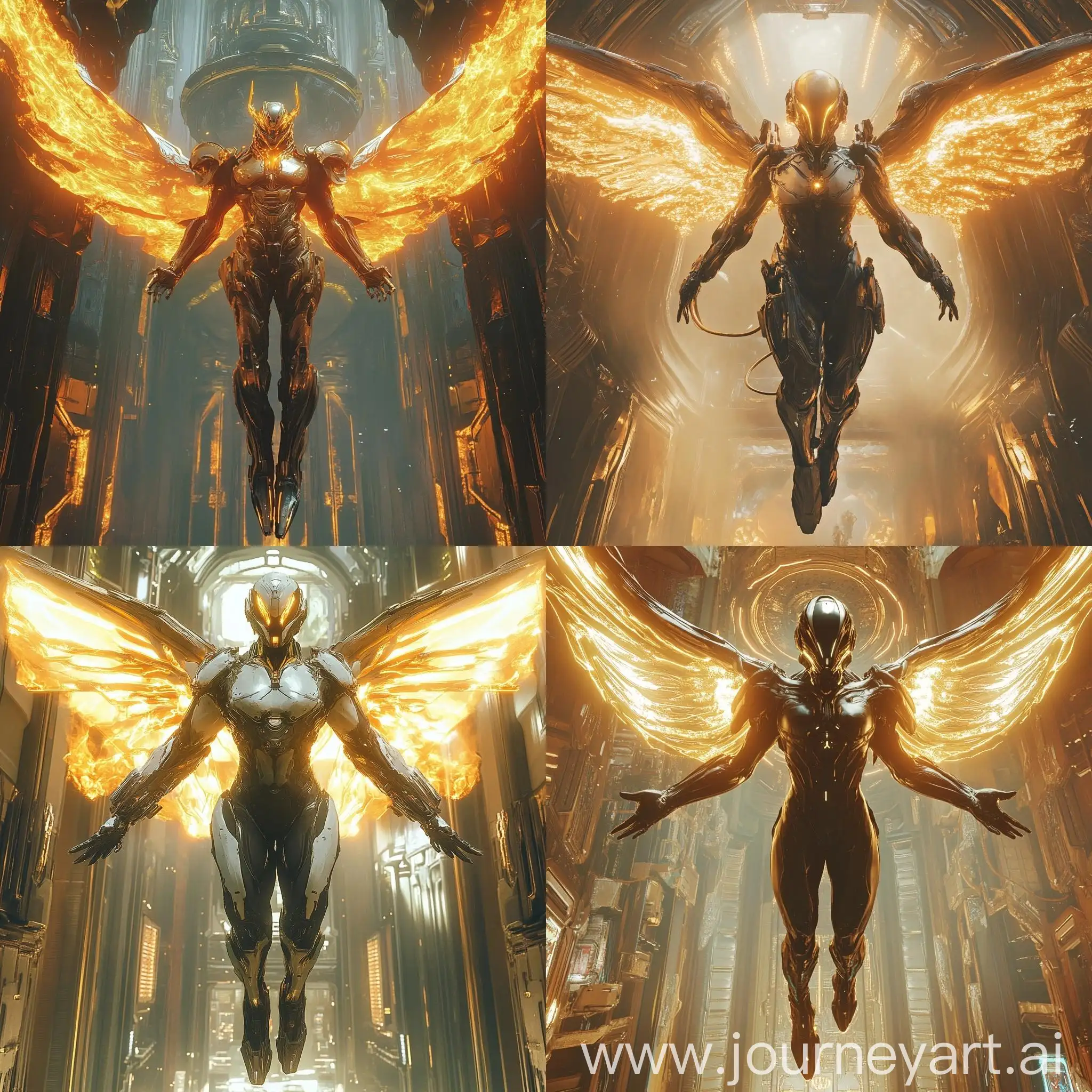 Colossal-Angelic-Warframe-with-Golden-Flames-and-Futuristic-Halo