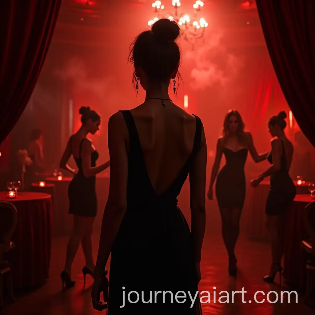 Darkly-Elegant-Brunette-Woman-in-a-RedLit-Brothel