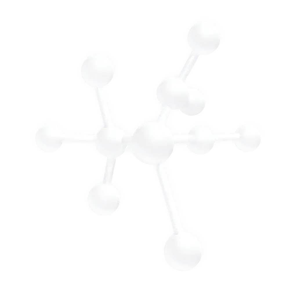 3D rendered chemical molecule