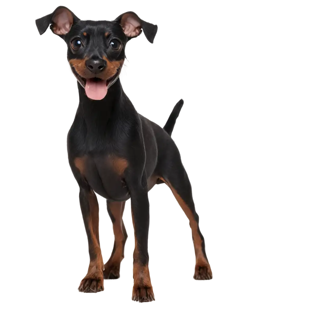 HighQuality-PNG-Image-of-a-Pretty-Black-Pinscher-Dog-Best-for-Detailed-Portraits