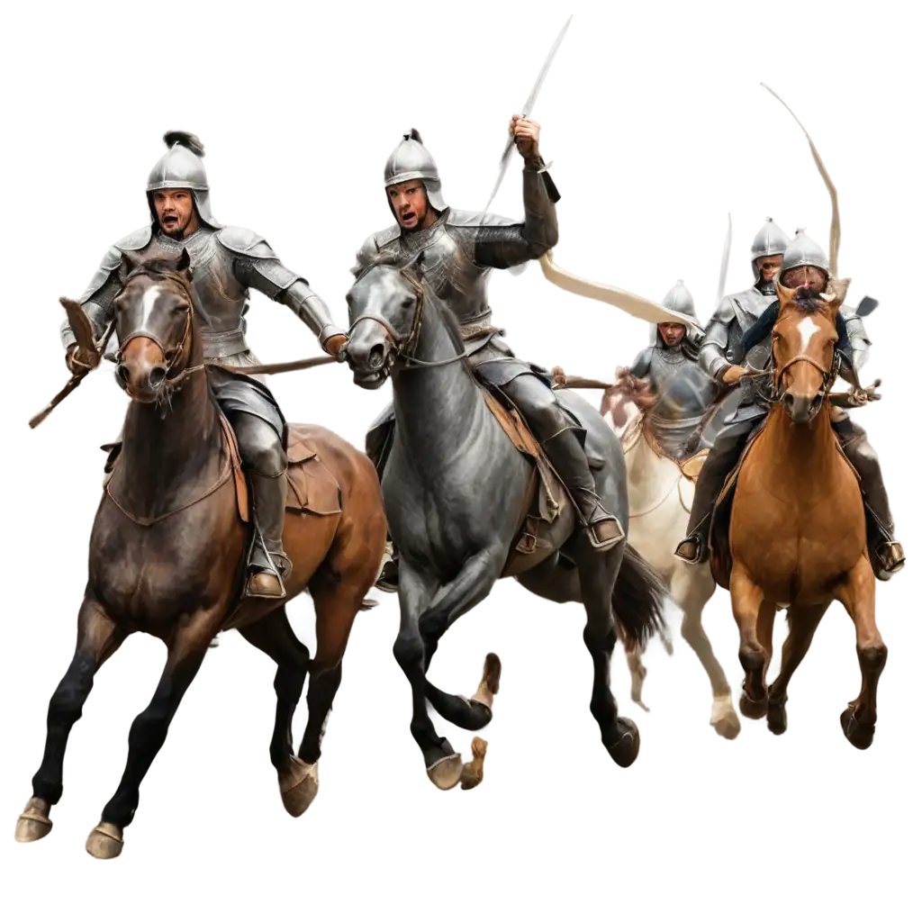 Dramatic-Historical-Battle-Scene-PNG-Warriors-Swords-and-Galloping-Horses-in-Epic-Clash