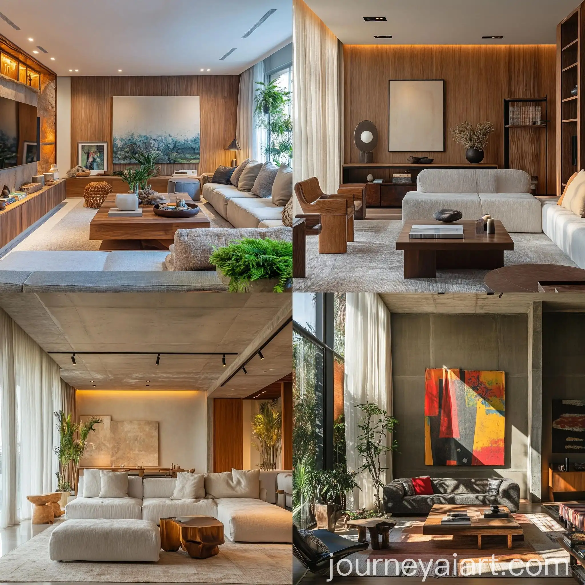 Brazilian-Contemporary-Style-Studio-Apartment-Living-Room