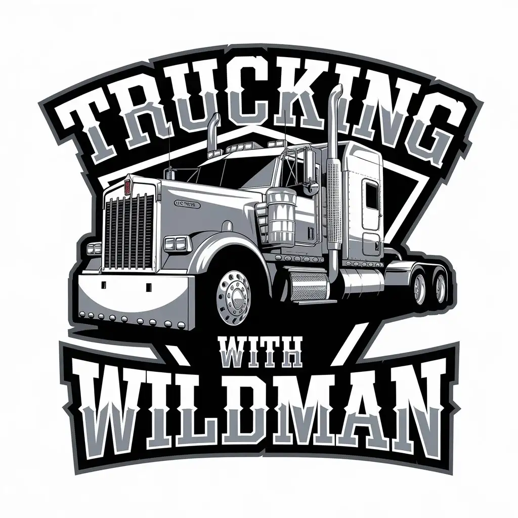 LOGO Design for Trucking with Wildman Kenworth W900 with Complex Design for Entertainment Industry